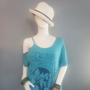 Recycled Karma Tee with One Cold Shoulder